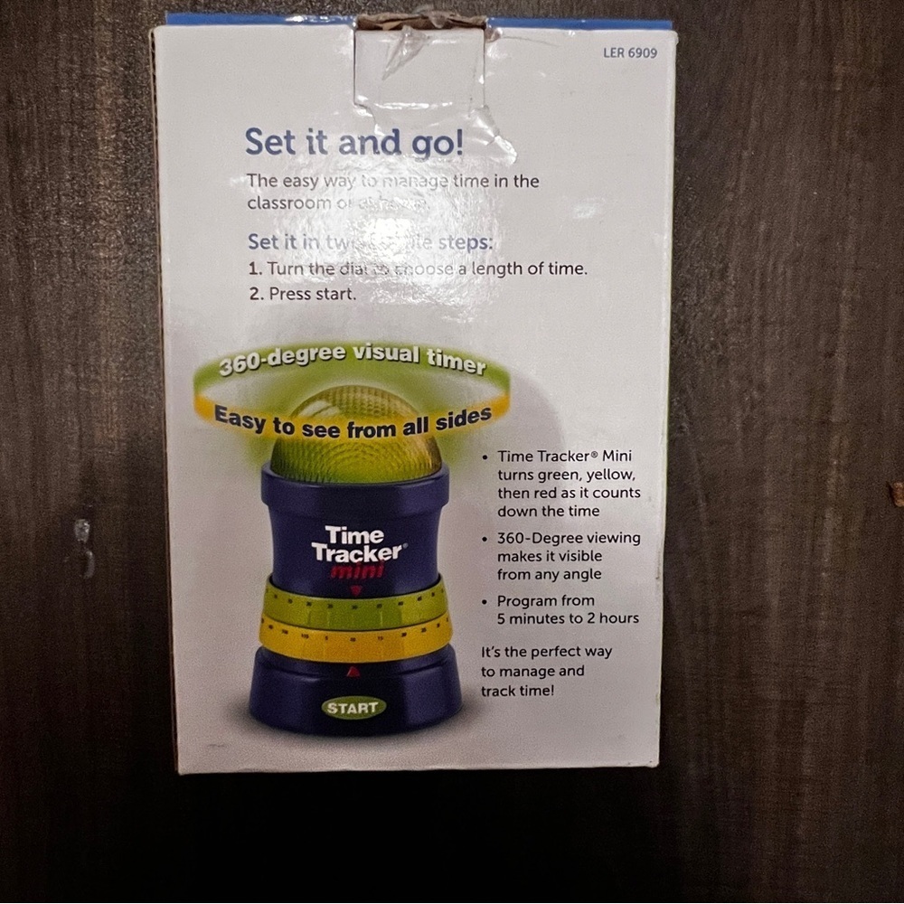 Learning Resources Time Tracker Mini Visual Timer, Classroom Timer, Hand Washing - Picture 2 of 6